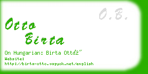 otto birta business card